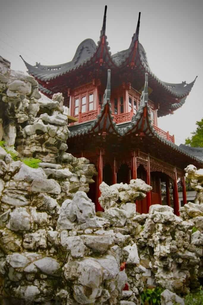 Building at Yu Yuan Gardens in Shanghai