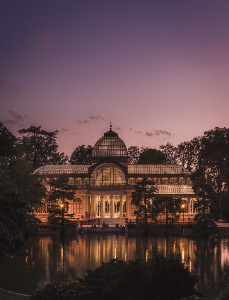 Crystal Palace Madrid Pond Sunset 3646684